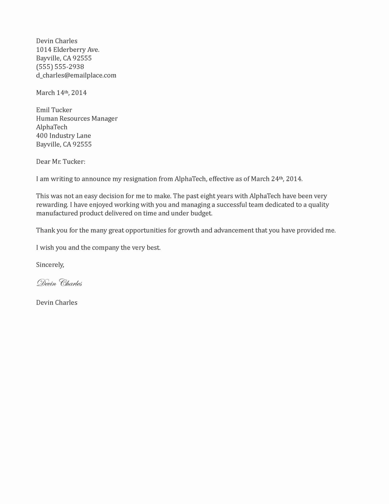 Letter Of Resignation Template Free Luxury Resignation Letter Example Twowriting A Letter
