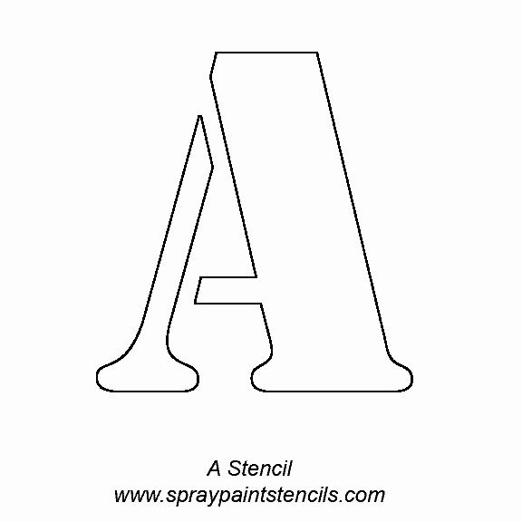 Letter Stencils to Print Awesome Alphabet Letter Stencils
