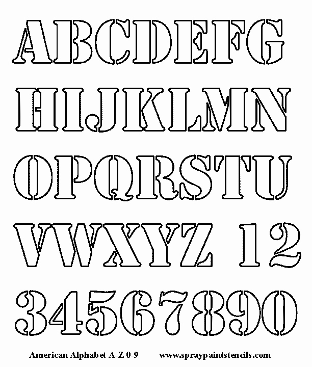 Letter Stencils to Print Awesome Free Alphabet Stencils