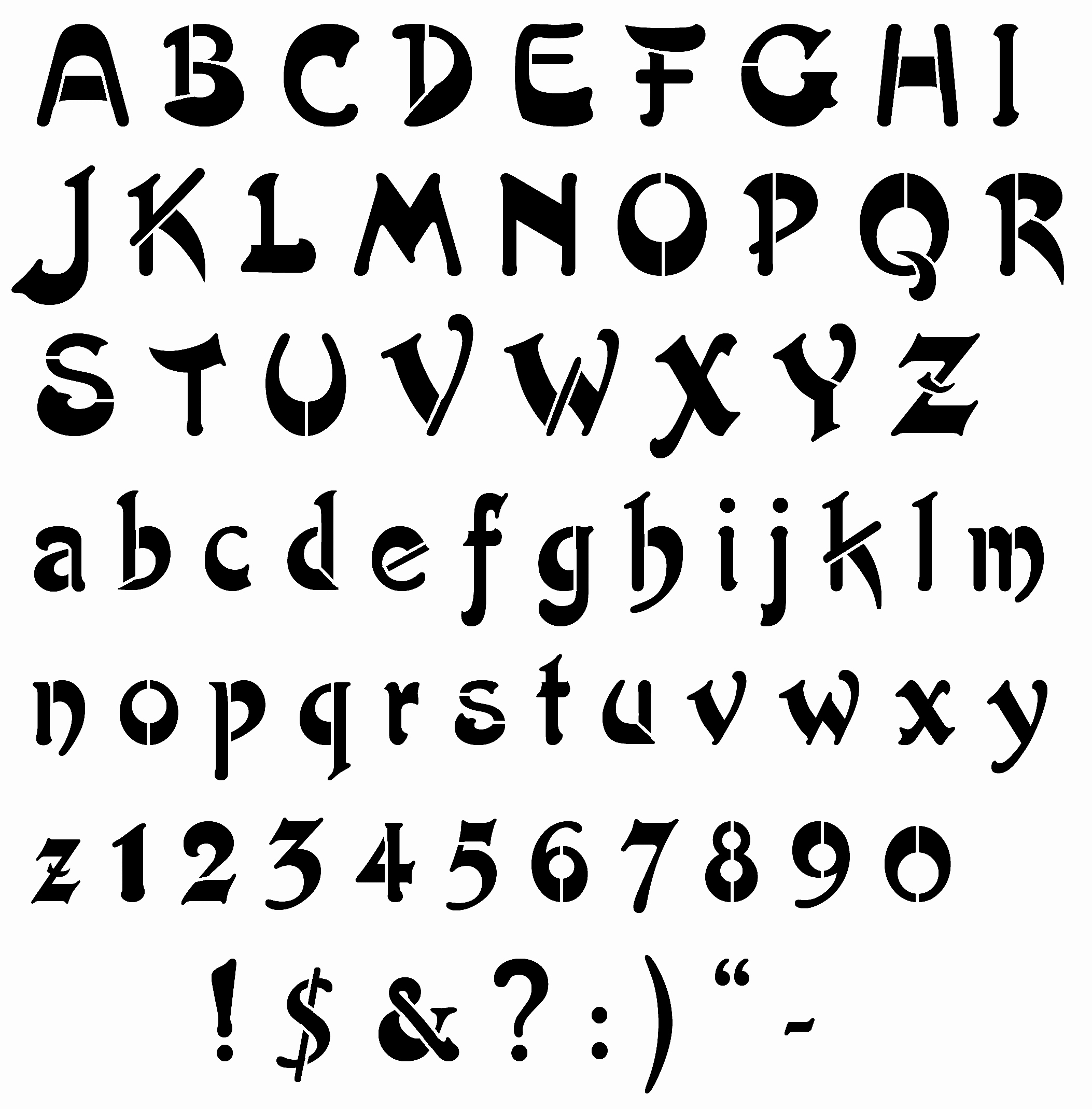 Letter Stencils to Print Unique 20 Printable Alphabet Letter Stencils &amp; Small