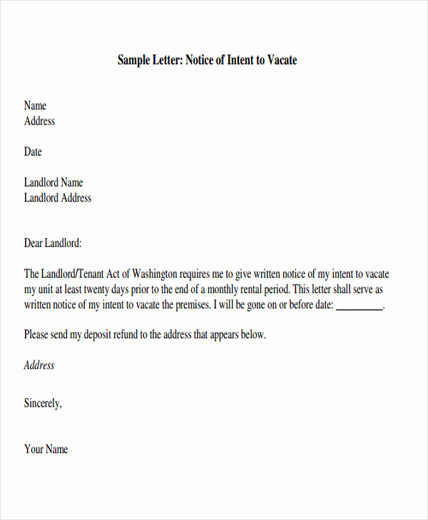 tenant letter template