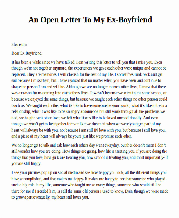 Letter to My Boyfriend Lovely Love Letter Examples