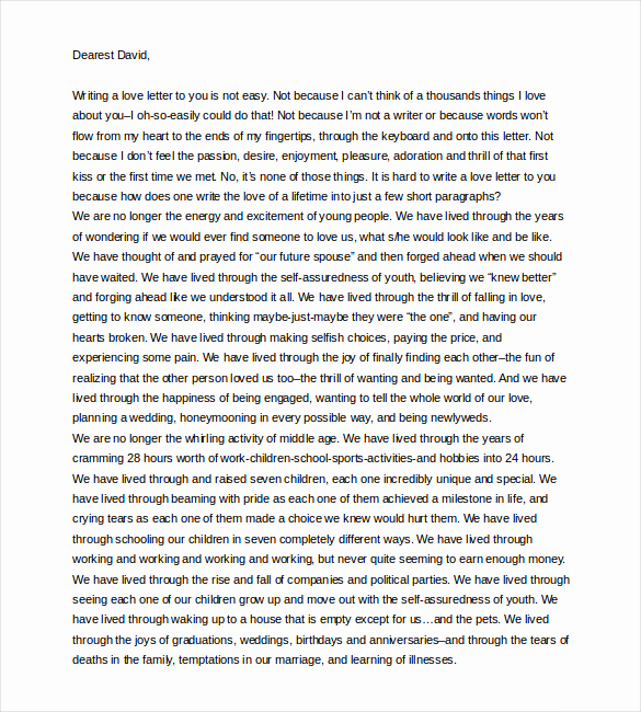Letter to My Husband Unique 11 Love Letter Templates to My Husband Doc