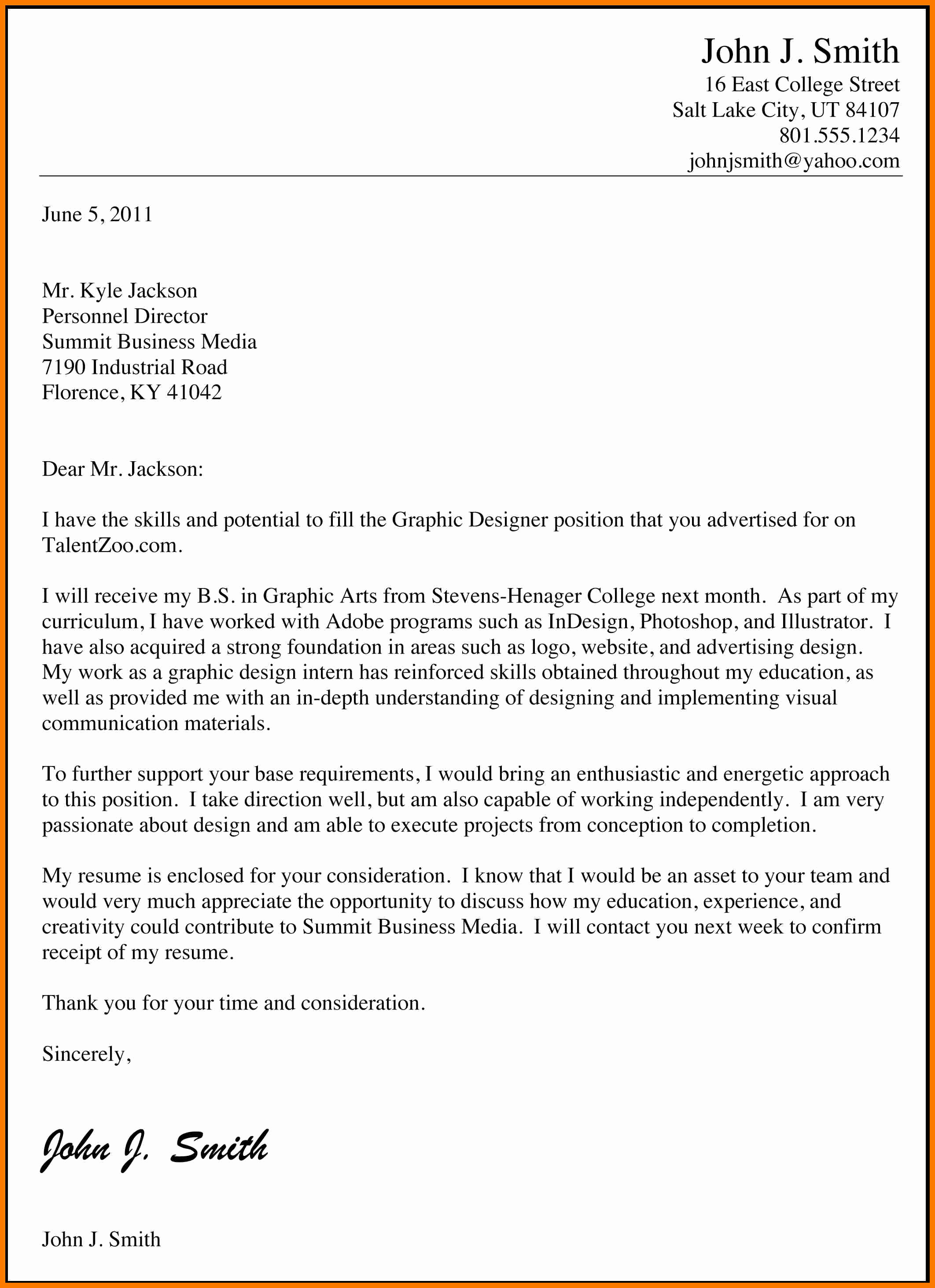 Letters Of Application Example Awesome 9 Ficial Job Application Letter Examples Pdf