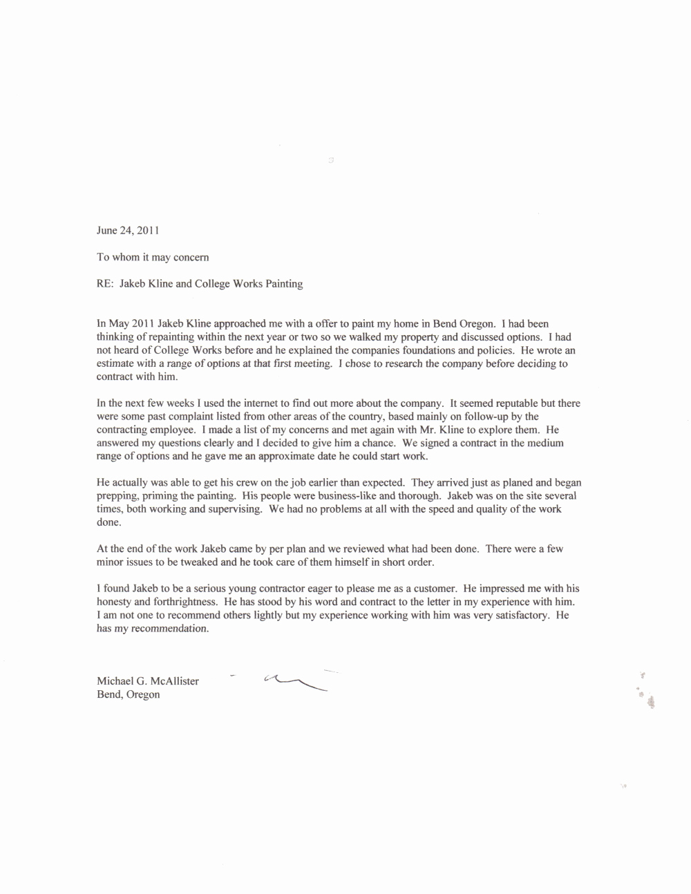 Letters Of Recommendation for College New A Letter Of Re Mendation for Jakeb Klein and College