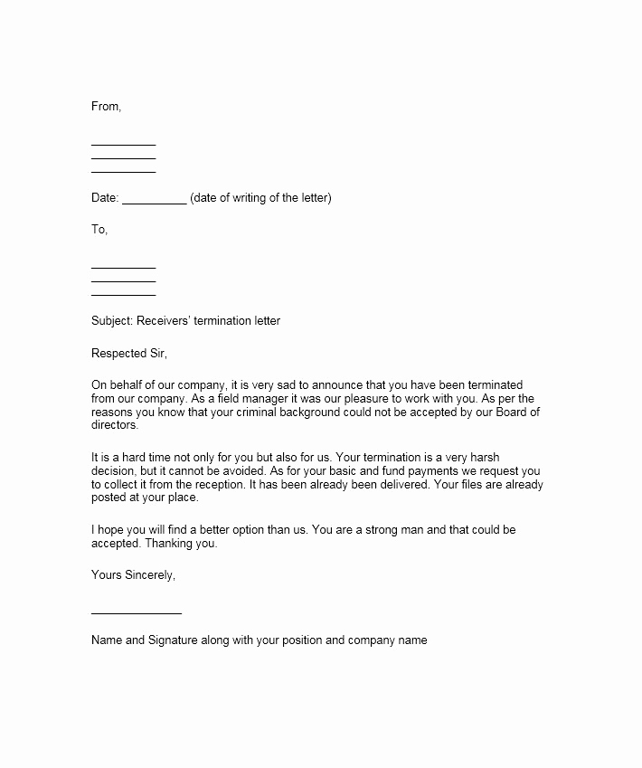 Letters Of Termination Of Employment Unique 35 Perfect Termination Letter Samples [lease Employee