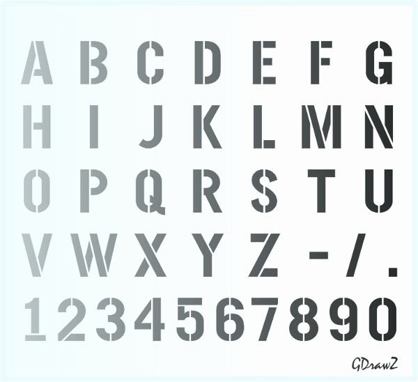 Letters Stencils to Print Elegant 9 Printable Letter Stencils Free Sample Example