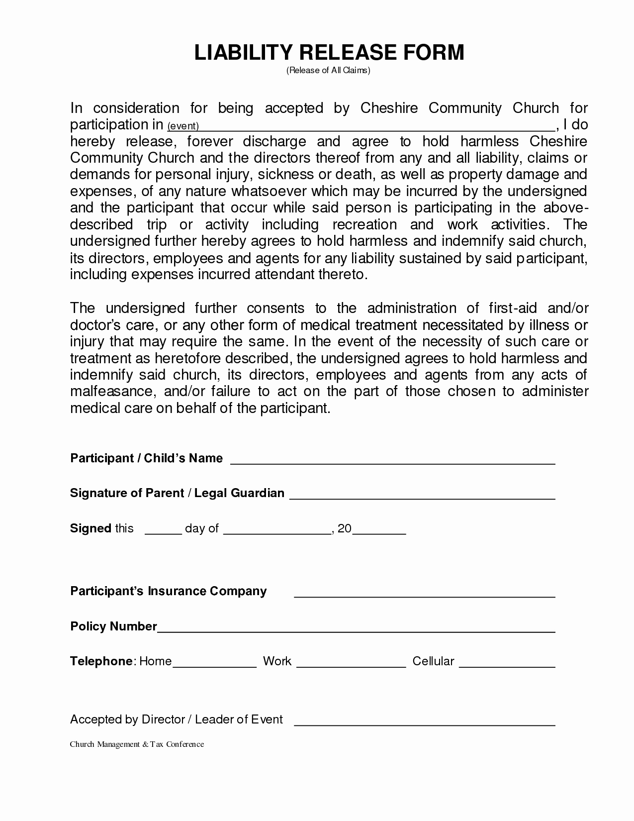 Liability Release form Template Beautiful Personal Injury Waiver form – Emmamcintyrephotography