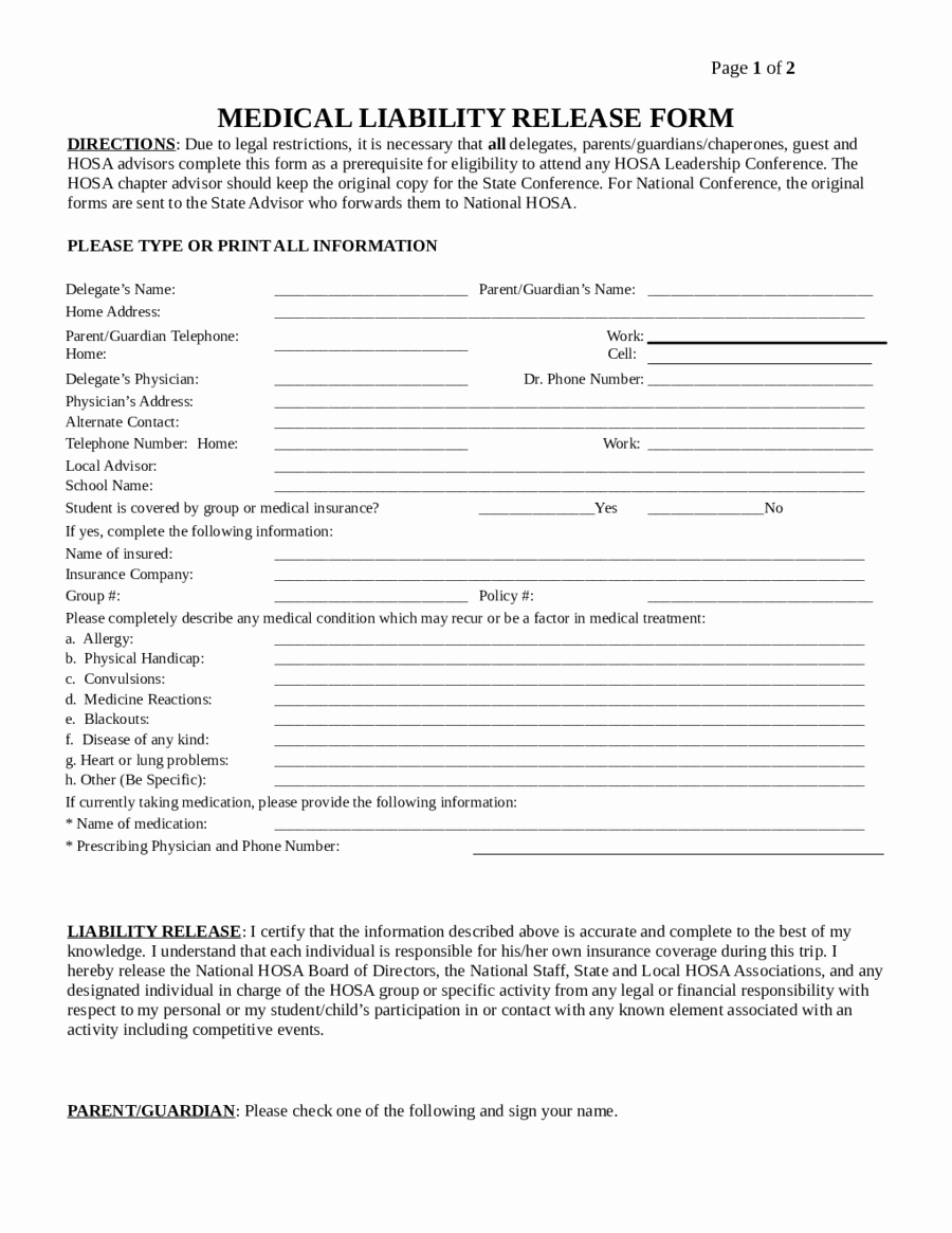 Liability Release form Template New 2019 assignment Of Deed Of Trust form Fillable