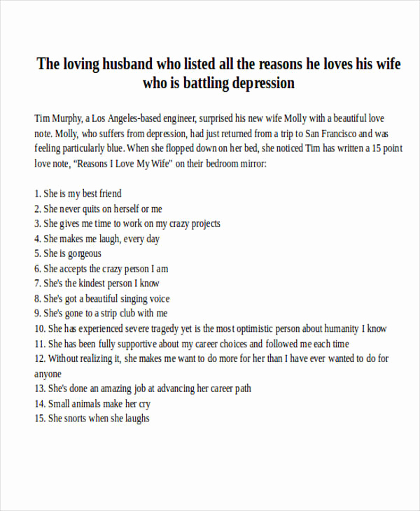 Love Letter to My Wife Unique Love Letter Examples