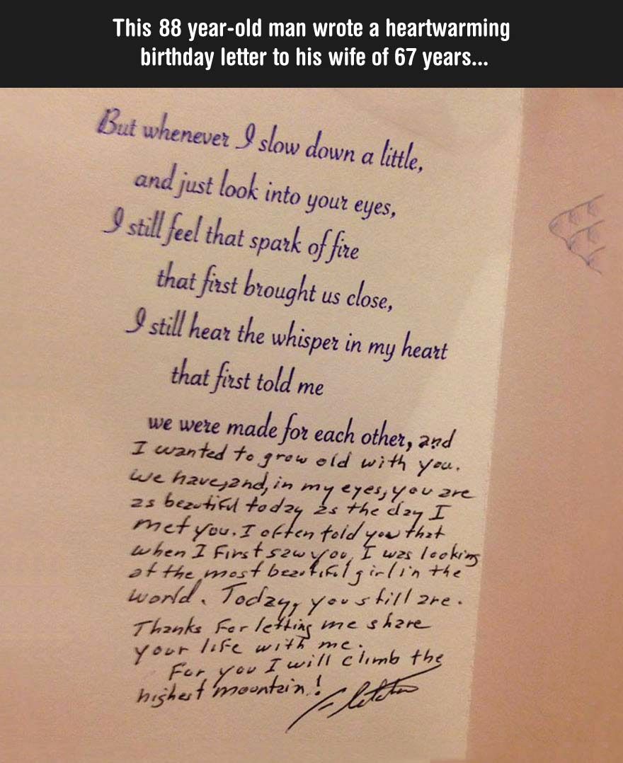 Love Letter to Wife Luxury Everyone S Talking About What This 88 Year Old Man Just Wrote