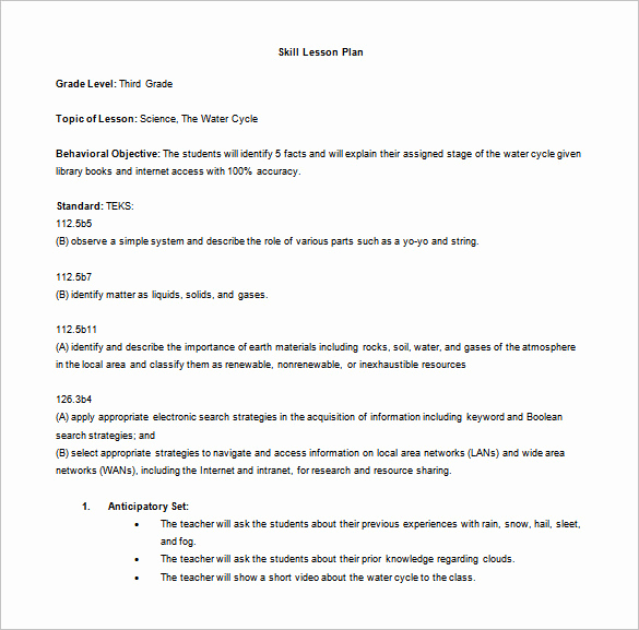 Madeline Hunter Lesson Plan Example New Madeline Hunter Lesson Plan Template 6 Free Sample