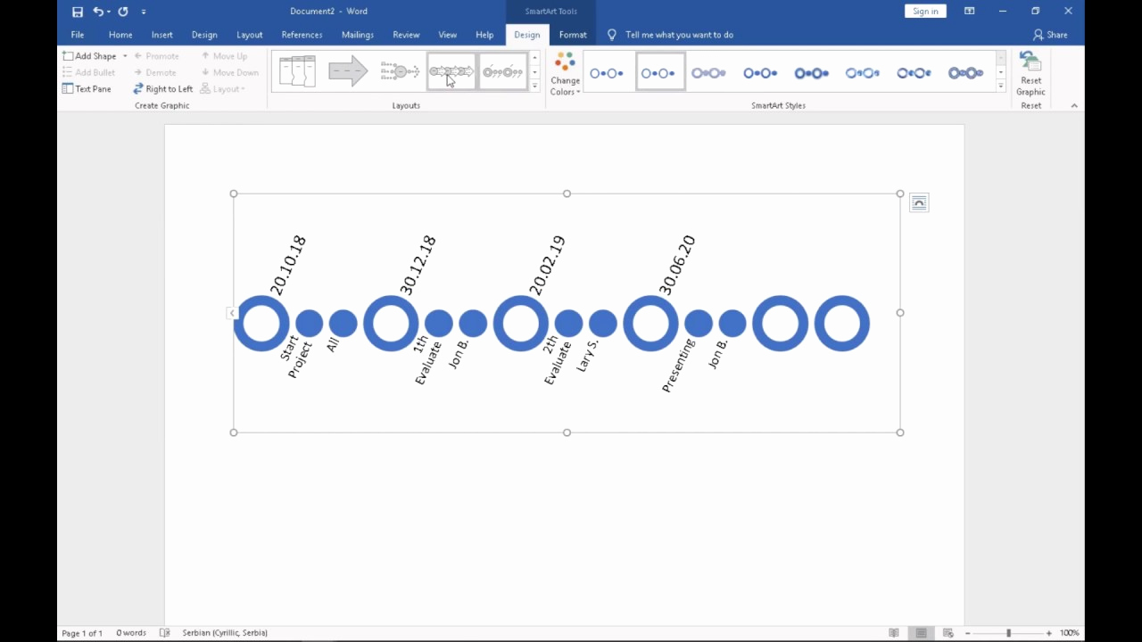 Make A Timeline In Word Beautiful How to Make A Timeline In Ms Word 2016 Wordtricks