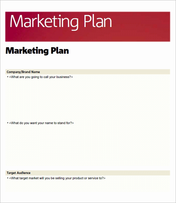 Marketing Plan Sample Pdf Lovely 14 Sample Marketing Plan Templates