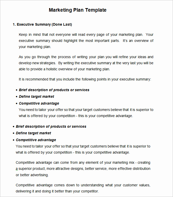 Marketing Plan Template Word Awesome Strategic Marketing Plan Template 9 Free Word Pdf