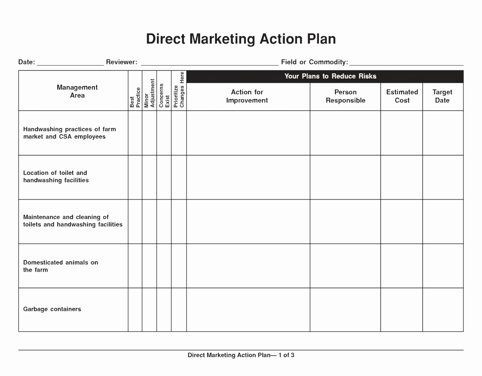 Marketing Plan Template Word New 10 Sales and Marketing Action Plan Template Yoran