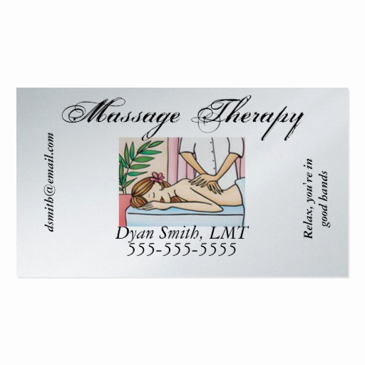 Massage therapist Business Cards Luxury Massage therapy Business Cards