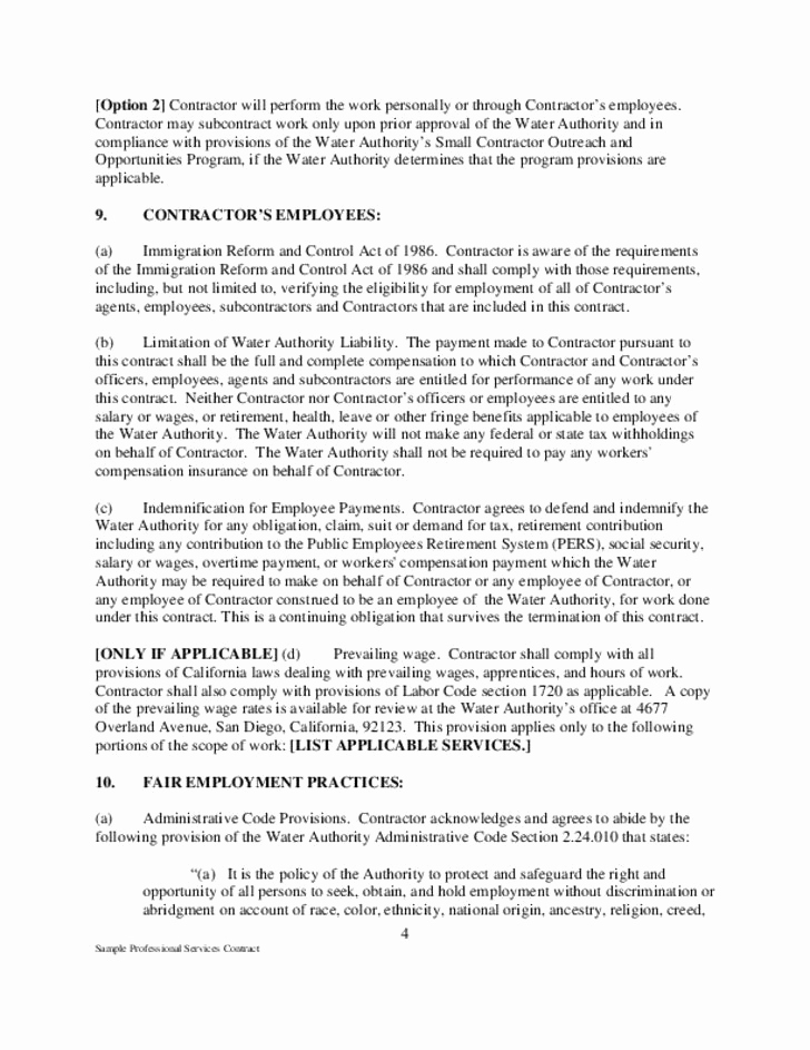 Master Service Agreement Template Beautiful Subcontractor Agreement Template for Professional Services