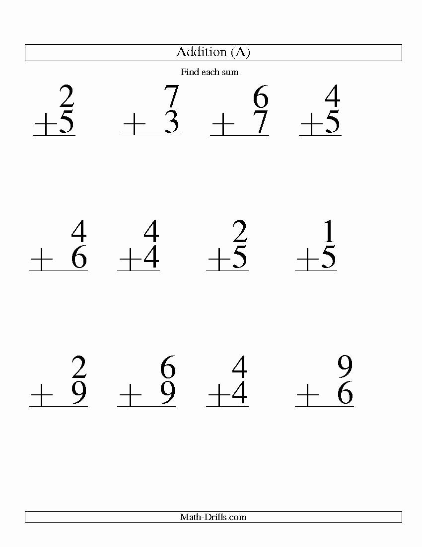 Math Addition and Subtraction Worksheets Luxury Free Addition Worksheets Part 1 Worksheet Mogenk Paper Works