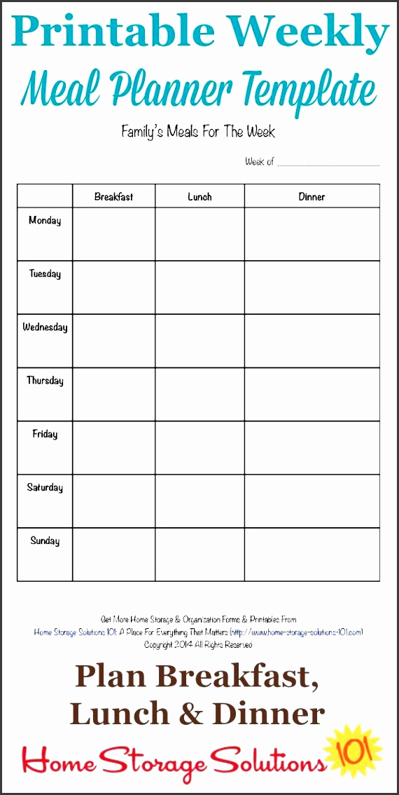 Meal Plan Template Excel Elegant 9 Free Weekly Meal Planner Layout In Excel format