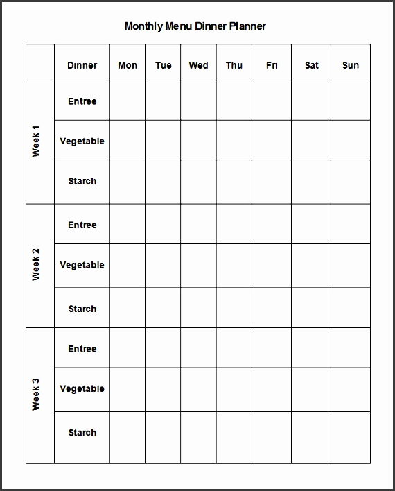 Meal Plan Template Pdf New 8 Monthly Meal Planner Template Sampletemplatess
