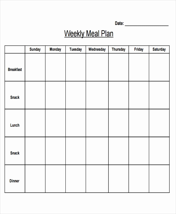 Meal Plan Template Word Awesome 10 Planning Calendar Template 10 Free Word Pdf format