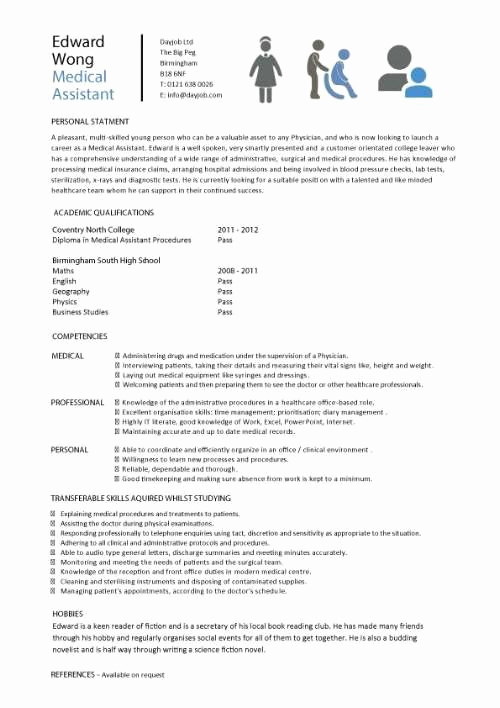 Medical assistant Resume Template Best Of 11 Entry Level Medical assistant Resume Samples