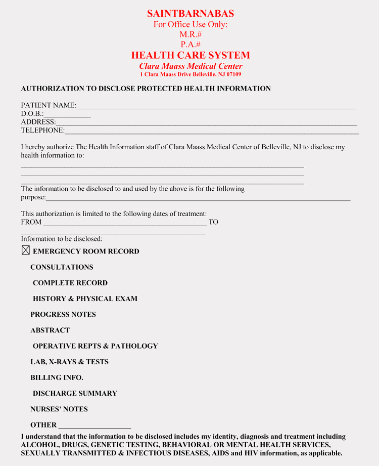 Medical Release form Templates Fresh 20 Templates to Create A Medical Information Release form