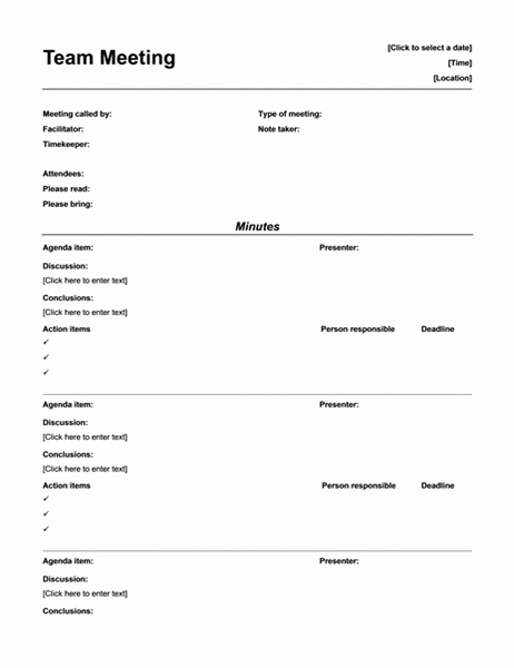 Meeting Minutes Template Doc Awesome Minutes Fice