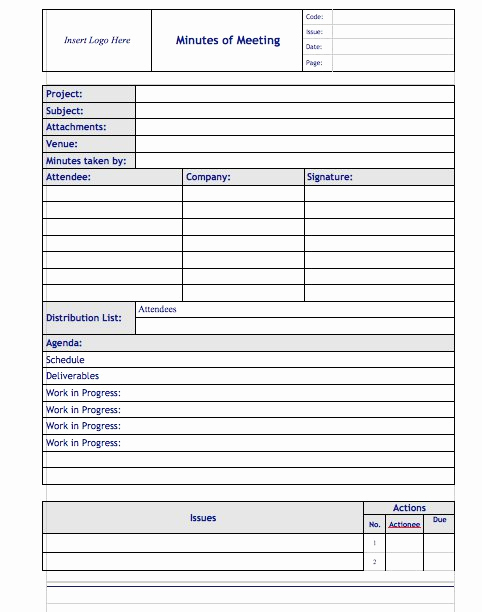 Meeting Minutes Template Doc New 20 Handy Meeting Minutes &amp; Notes Templates Free Template