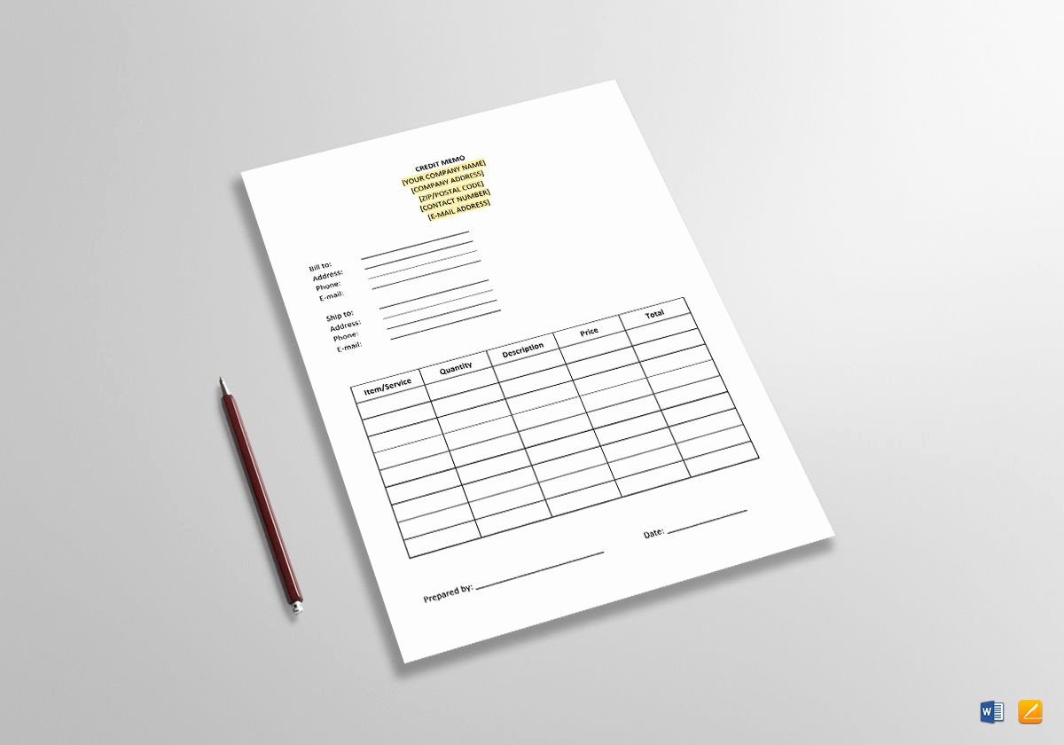 Memo Template Google Docs Awesome Blank Credit Memo Template In Word Google Docs Apple Pages