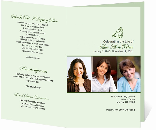 Memorial Services Program Template New 12 Best Cards Funeral Templates &amp; Programs Images On