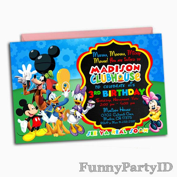 Mickey Mouse Clubhouse Invitations Luxury Mickey Mouse Clubhouse Invitation Mickey Mouse Clubhouse