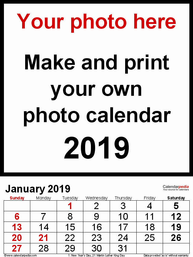 Microsoft Calendar Templates 2019 Unique Calendar 2019 Free Printable Word Templates