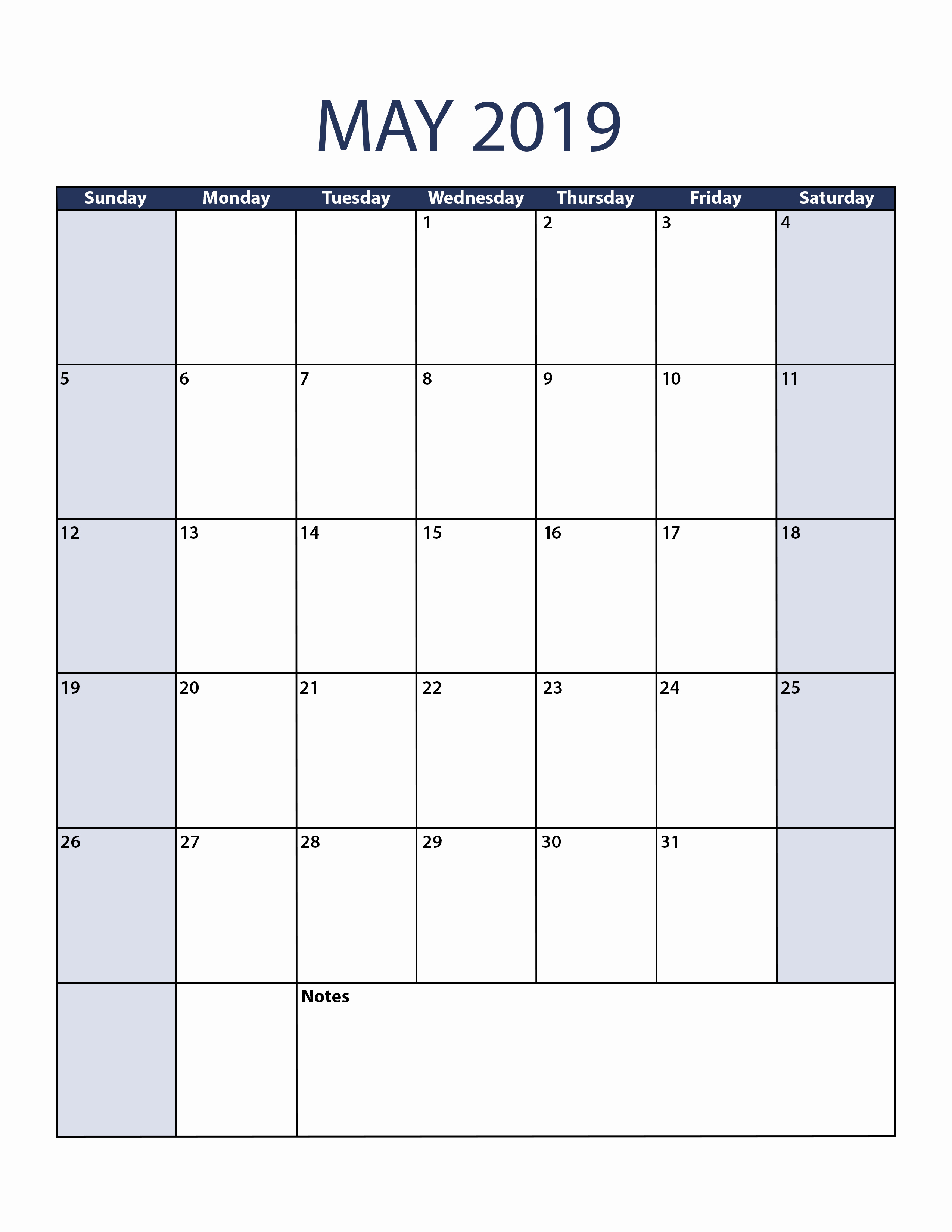 Microsoft Office Calendar Templates 2019 Fresh May 2019 Calendar Template