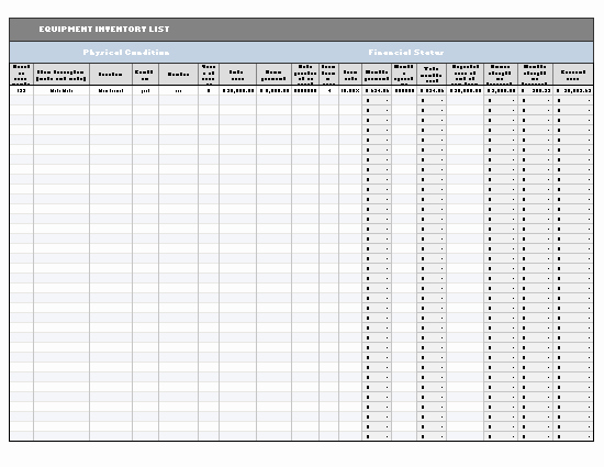 Microsoft Office Check Template Beautiful Equipment Inventory List Template Created In Ms Excel 2003