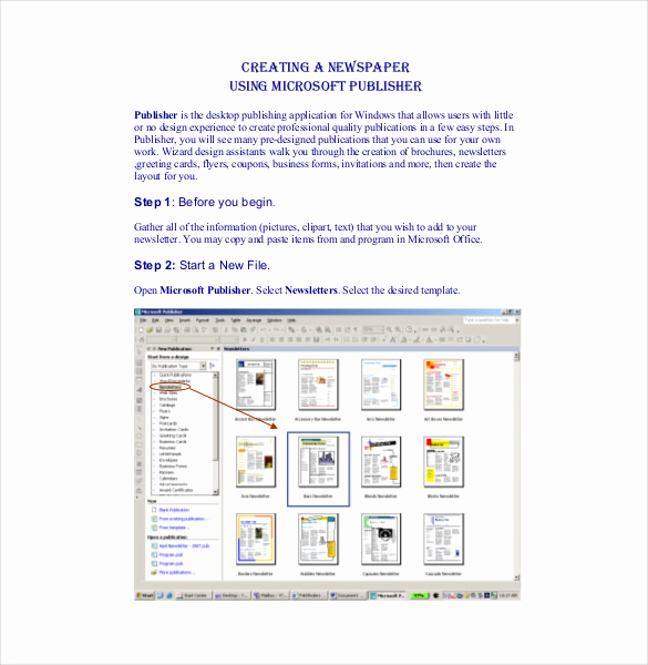 Microsoft Publisher Newsletter Templates Elegant 8 Microsoft Newsletter Templates – Free Sample Example