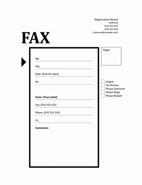 Microsoft Word Fax Cover Sheet Awesome Fax Covers Fice