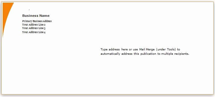 Microsoft Word Letter Template Elegant 40 Editable Envelope Templates for Ms Word
