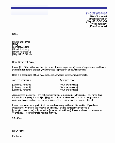 Microsoft Word Letter Template New Cover Letter Resume – Microsoft Word Templates