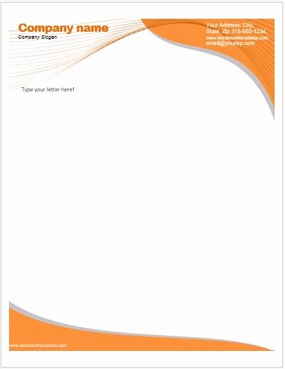 Microsoft Word Letterhead Templates Unique Business Letterhead Templates for Ms Word