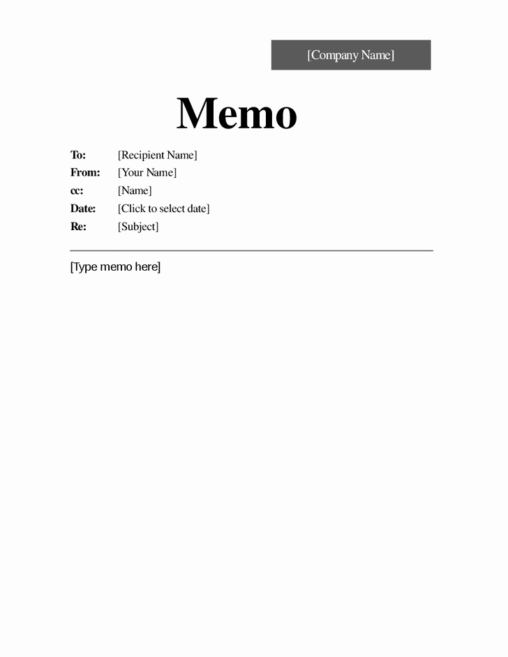 Microsoft Word Memo Templates Elegant Memo Template Word