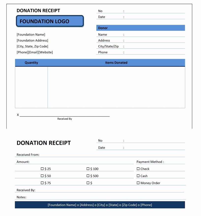 Microsoft Word Receipt Template Fresh Donation Receipt
