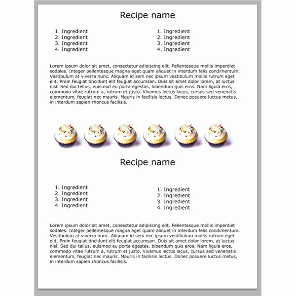 Microsoft Word Recipe Template Best Of 5 Yummy Shop Cookbook Templates Free Downloads for