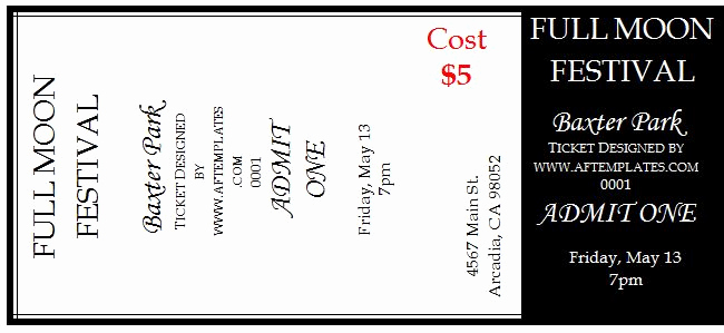 Microsoft Word Ticket Template Best Of Free 5 Printable Numbered Diaper Raffle Ticket Template
