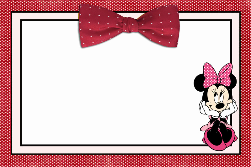 Minnie Mouse Invitation Template Inspirational the Largest Collection Of Free Minnie Mouse Invitation