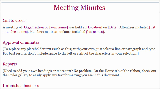 Minutes Of Meeting format Best Of 12 Best Meeting Minutes Templates for Professionals