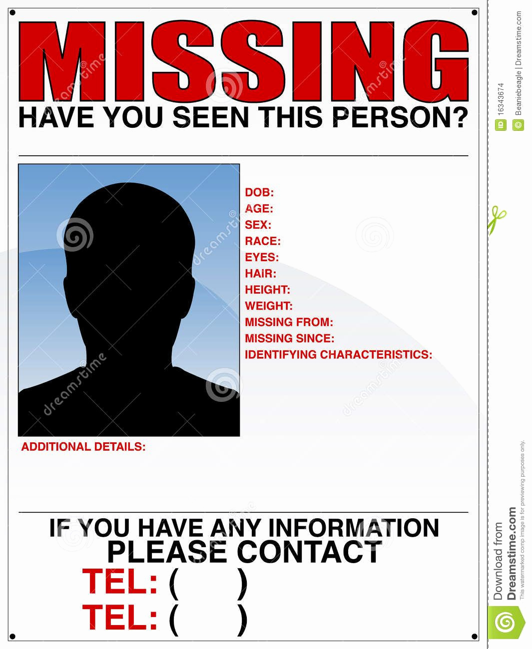 Missing Person Poster Template Best Of Missing Person Poster Template Howloween 5