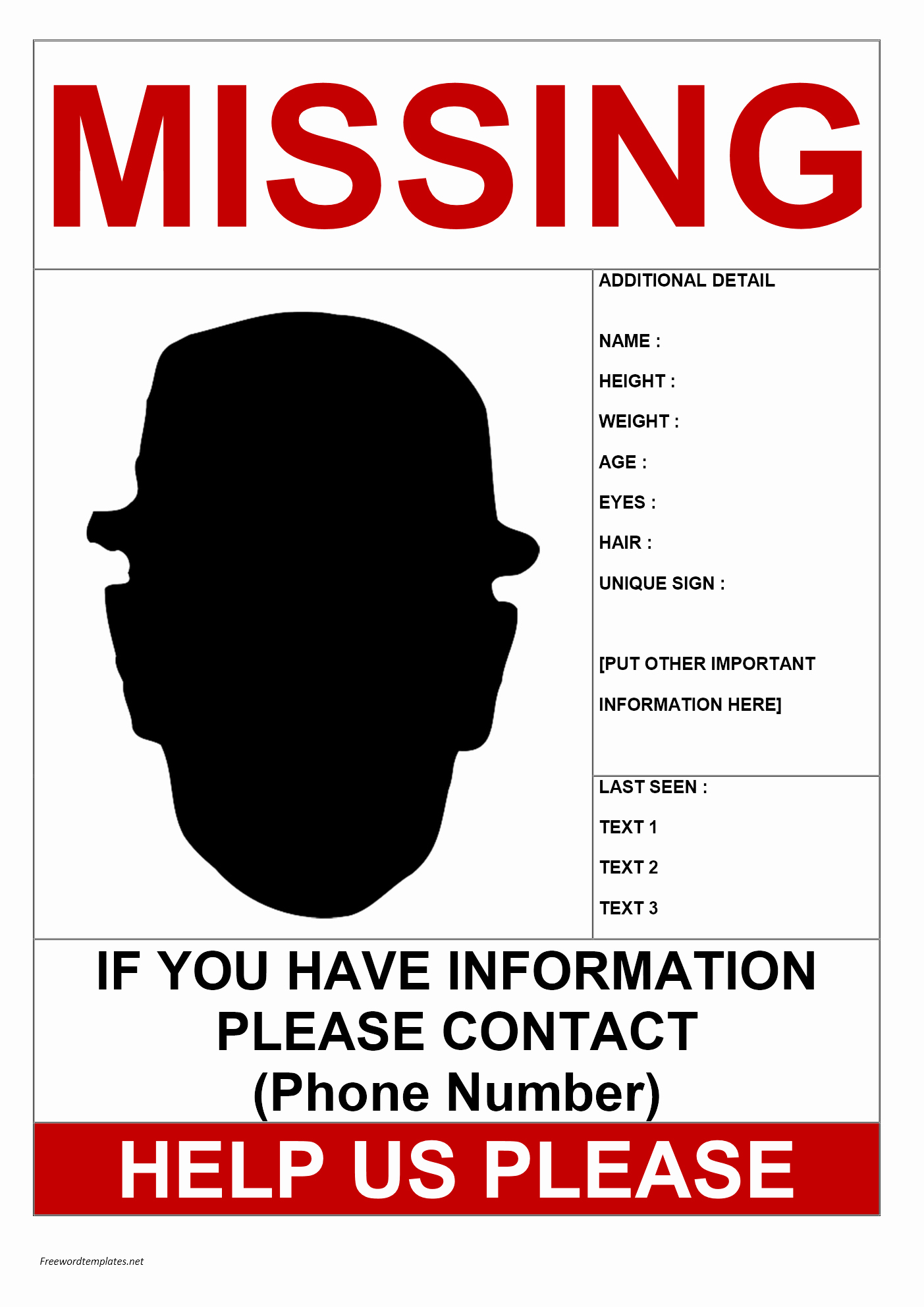 Missing Person Poster Template Lovely Missing Person Poster Template