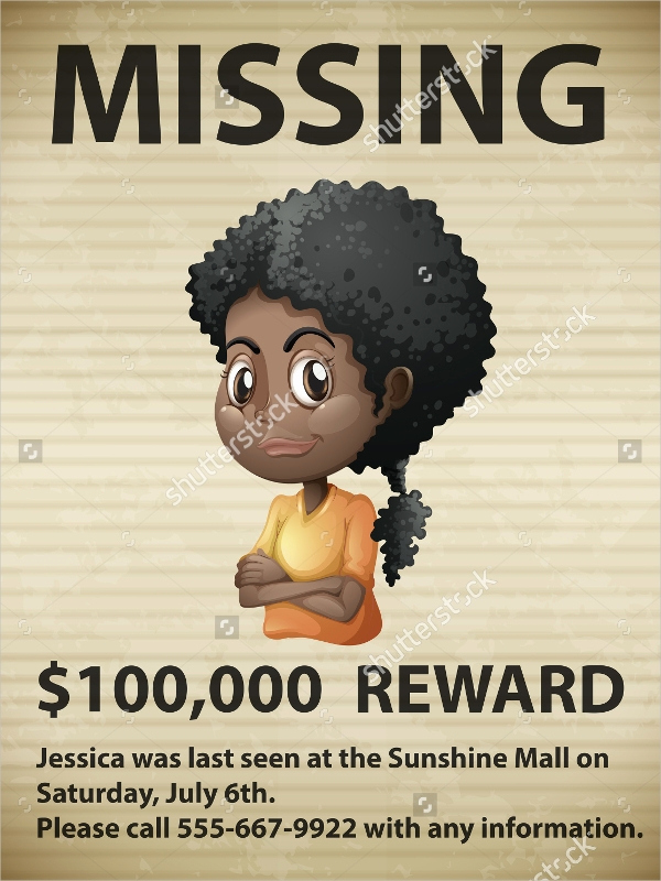 Missing Person Poster Template Unique 12 Missing Poster Templates Free Psd Eps Ai format